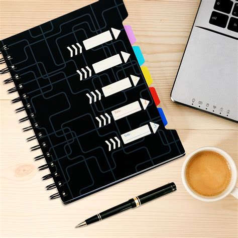 EOOUT 2 cuadernos en espiral para el trabajo 600 páginas 5 materias