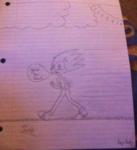 Here Is Another Sonic Drawing Sonic The Hedgehog Amino