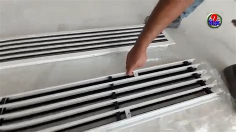 How To Install Long Linear Slot Diffuser How I Install Long Linear Slot Grill Youtube