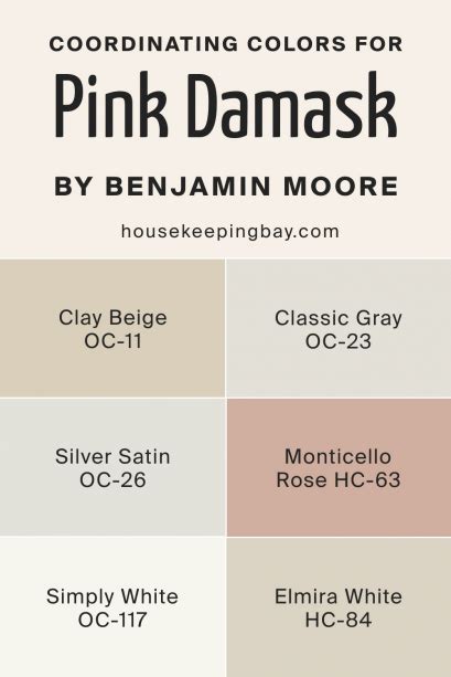 Pink Damask Oc Paint Color By Benjamin Moore