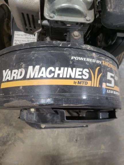 Yard Machine 5HP Leaf Blower Baer Auctioneers Realty LLC