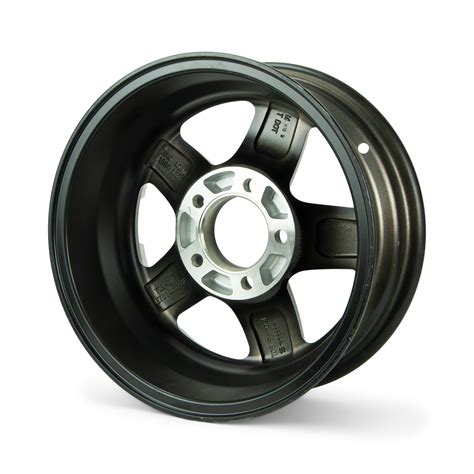 Aluminum Matte Black Boat Trailer Wheel 14 Inch 5 Lug 5 On 4 12 Rim