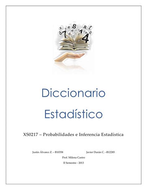 Pdf Diccionario Estad Stico Pdf Filediccionario Estad Stico