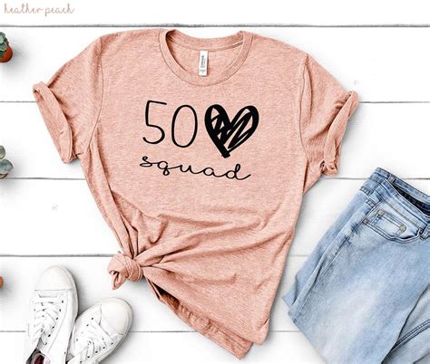 50 Squad T Shirts 50th Birthday T Shirt 50th Birthday T Etsy