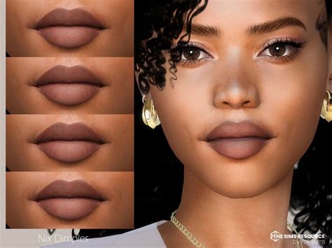 The Sims Resource Nix Dimples The Sims 4 Skin Sims 4 Cc Skin