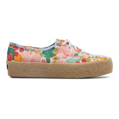 Keds X Rifle Paper Co The Platform Jute Sicily Free Shipping Keds