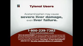 Sokolove Law TV Spot Tylenol ISpot Tv