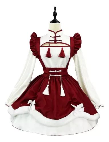 Chinese Maid Cosplay Halloween Christmas Cheongsam Hot MercadoLivre