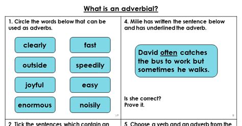 Free Year What Is An Adverbial Lesson Classroom Secrets Classroom