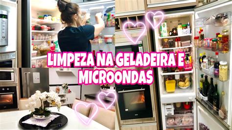 ROTINA DO DIA LIMPEI A GELADEIRA E O MICROONDAS ORGANIZEI A COZINHA