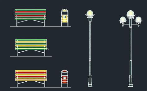 Urban Furniture Cad Files Dwg Files Plans And Details