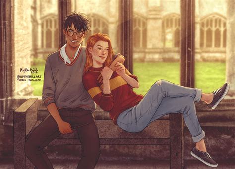 Harry And Ginny By Upthehillart Rharrypotter