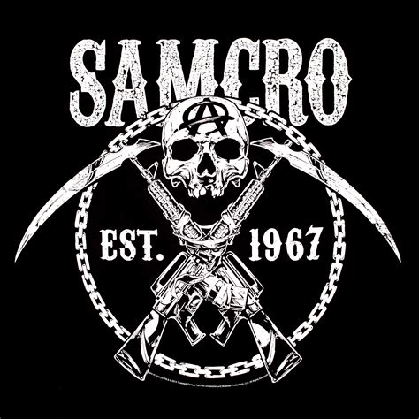 Sons Of Anarchy Samcro T Shirt Black Elbenwald