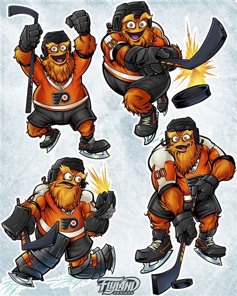 Philadelphia Flyers Mascot Design Gritty - Flyland Designs, Freelance Illustration and Graphic ...