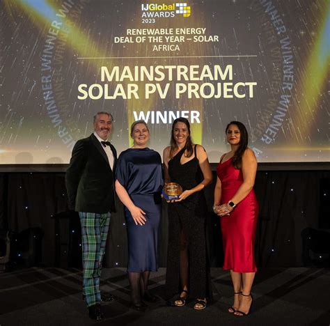 Mainstream Wins Ijglobal Award For Renewable Energy Deal Of Year Solar