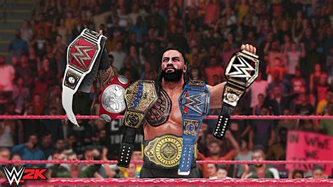 Roman Reigns Wins All Championships Wwe 2k Custom Story Youtube