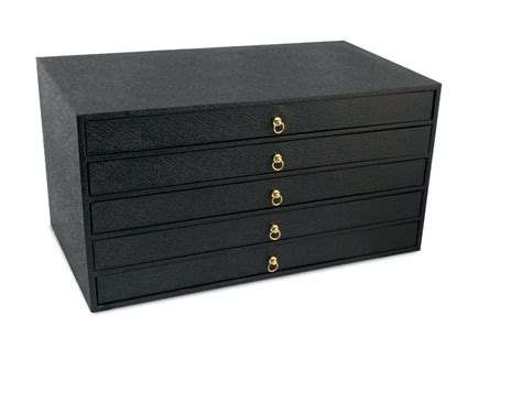 Black Jewelry Display 5 Tray Tower