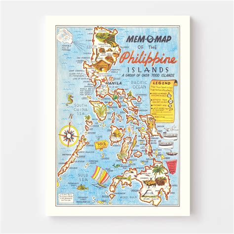 Vintage Map of Philippines 1945 by Ted's Vintage Art