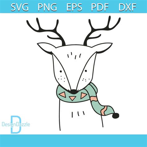 Deer Christmas Animals Svg, Christmas Svg, Deer Svg, Reindee - Inspire ...