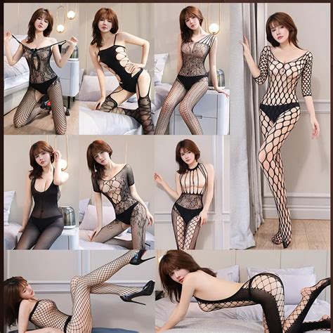 Crotchless Sex Bodysuits Transparent Bodystocking Hollow Bold Body Suit Backless Pantyhose