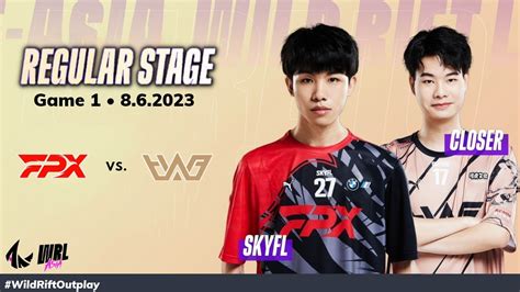 Fpx Vs Whg Game Regular Stage Wrl Asia Funplus Phoenix