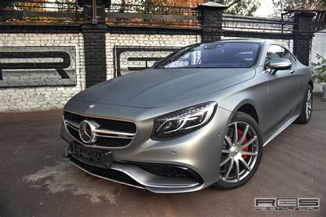 Mercedes S63 Amg Coupe Wrapped In Matte Gray By Re Styling Autoevolution