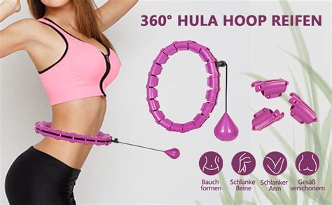 Hula Hoop Reifen Erwachsene Verstellbare Hoopie Fitness Hoola Hoop Mit