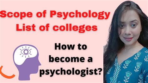 Psychologistscope Of Psychology In Indialist Of Colleges Of