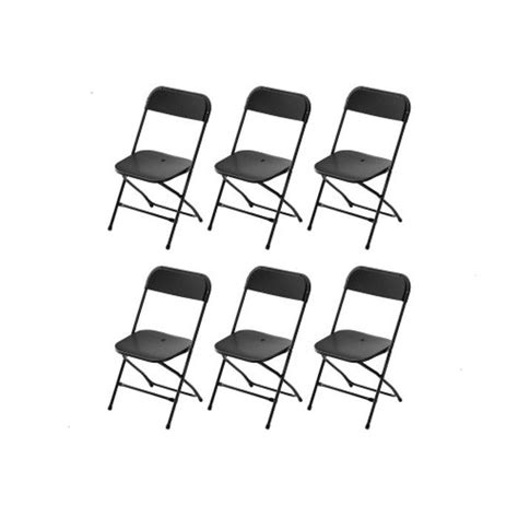 Chaises de réception pliantes ALIGHTUP 6 chaises en plastique et