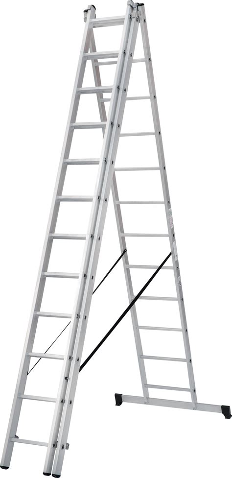 Лестница алюминиевая трехсекционная NV1230 "Новая Высота"