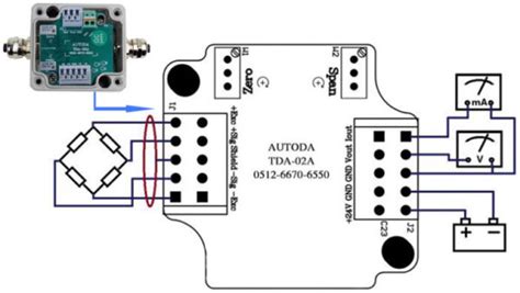 Lctx19 ตัวแปลงสัญญาณโหลดเซลล์ Load Cell Plc Signal Amplifier Transmitter Converter Tda 02a 0