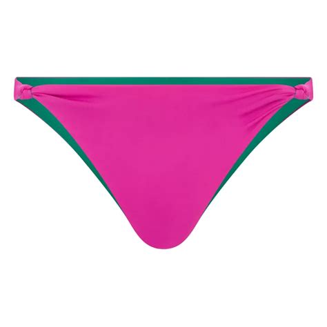 Alma Deia Reversible Two Tone Tie Up Bikini Bottom Fuchsia Smallable