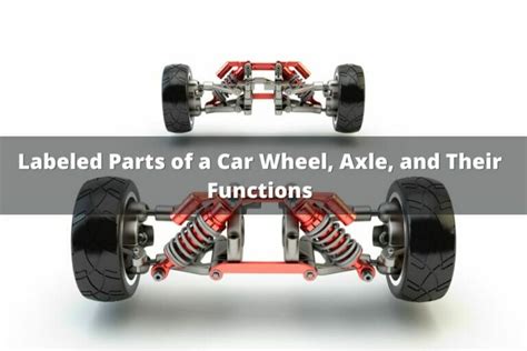 Labeled Parts Of A Car Wheel Axle And Their Functions