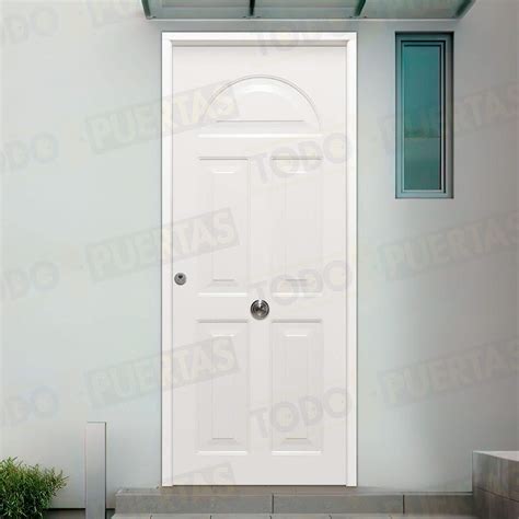 Puerta Galvanizada Saga Blanca Cara Interior Lisa