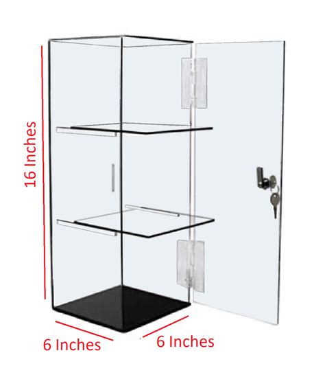 Clear Acrylic Display Case With Removable Shelving With Free Shipping