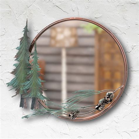 Pine Tree Forest Metal Wall Art | Black Forest Decor