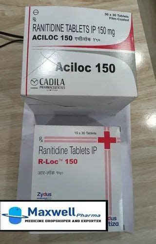 Ranitidine Tablets, Non prescription, Rs 30 /strip Maxwell Enterprises | ID: 23459139397