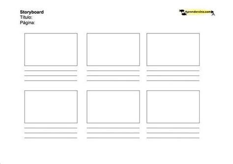 Storyboard Ejemplos Y Plantilla GRATIS Aprendercine