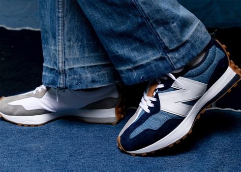 Levis New Balance 327 Denim Release Date Sneaker Bar Detroit