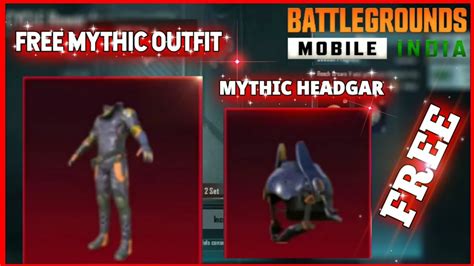 FREE MYTHIC OUTFIT HOW TO FREE MYTHIC OUTFIT IN BGMI PUBG MOBILE