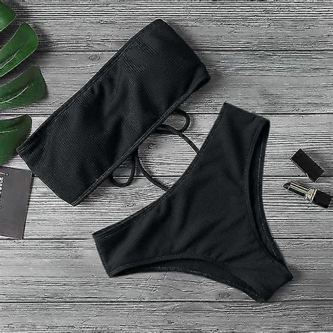 Summer Sexy Women Swimwear Bikini Set Bra Tie Side G String Thong Beach Triangle Suit Swimsuit