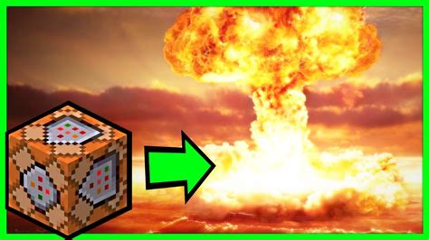 Building A Minecraft Nuke With Commands No Mods Youtube