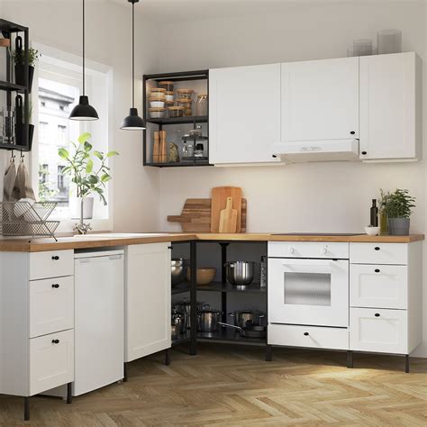 Enhet Corner Kitchen Anthracitewhite Frame Ikea Ireland