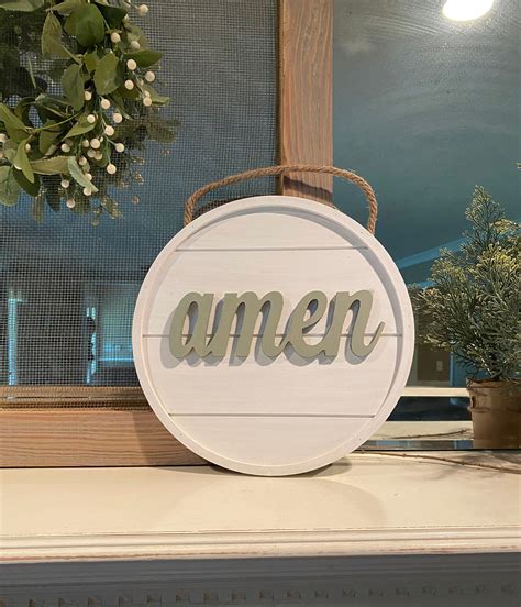 16 Amen Sign Christian Room Decor Amen Wall Decor | Etsy