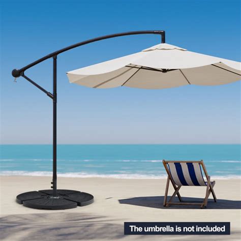 4 Pieces Outdoor Cantilever Offset Patio Umbrella Base NP10620 Oikos