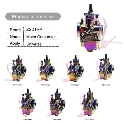 21 24 26 28 30 32 34mm Motorcycle PWK Carburetor With Power Jet Carb