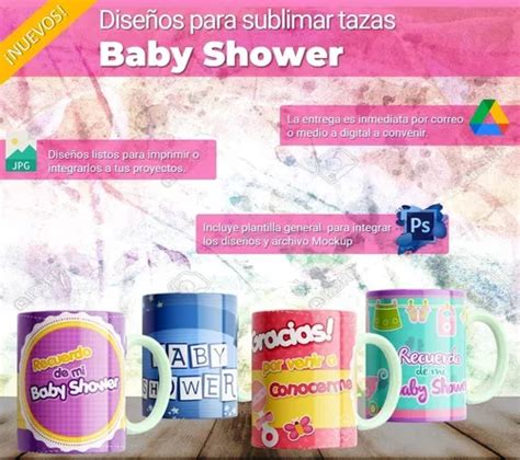 Diseños Para Sublimar Tazas Baby Shower