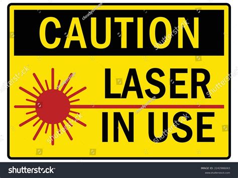 Laser Warning Sign Labels Stock Vector Royalty Free 2242986043 Shutterstock