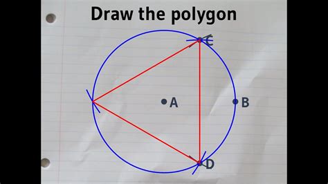 Constructing An Equilateral Triangle Inside A Given Circle Youtube