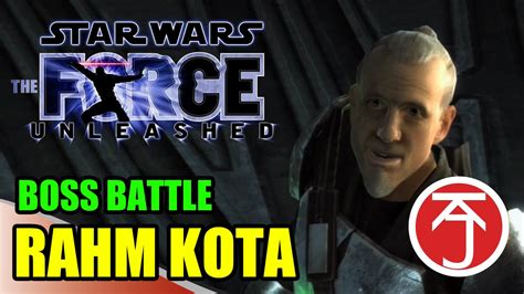 Star Wars The Force Unleashed Boss Battle Starkiller Vs Rahm Kota